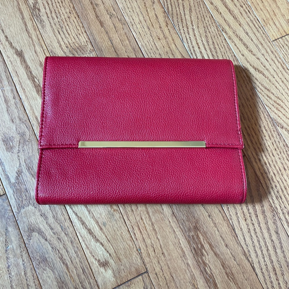 Red crossbody purse